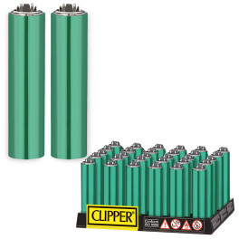 Accendini e Fiammiferi - Accendini da regalo - CLIPPER - CLIPPER METAL CASE ELECTRIC GREEN