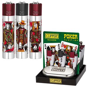 CLIPPER LARGE METAL LUPIN POKER